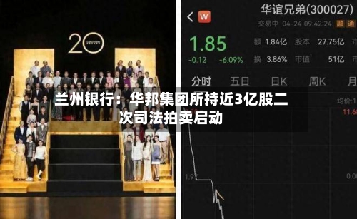 兰州银行:华邦集团所持近3亿股二次司法拍卖启动-第3张图片