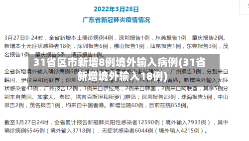 31省区市新增8例境外输入病例(31省新增境外输入18例)-第3张图片