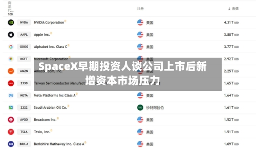 SpaceX早期投资人谈公司上市后新增资本市场压力-第3张图片