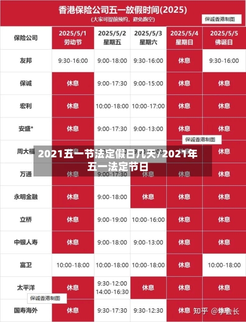 2021五一节法定假日几天/2021年五一法定节日