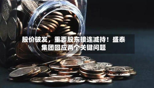 股价破发，重要股东接连减持！盛泰集团回应两个关键问题-第3张图片