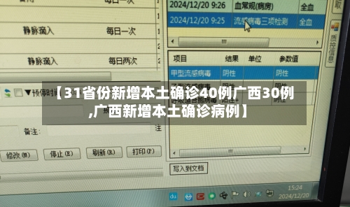 【31省份新增本土确诊40例广西30例,广西新增本土确诊病例】