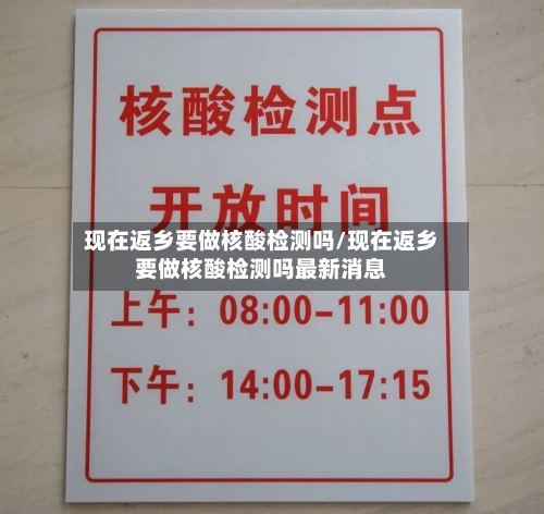 现在返乡要做核酸检测吗/现在返乡要做核酸检测吗最新消息