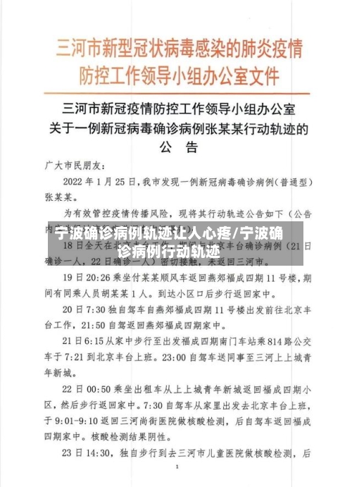 宁波确诊病例轨迹让人心疼/宁波确诊病例行动轨迹-第2张图片