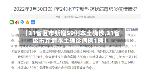 【31省区市新增59例本土确诊,31省区市新增本土确诊病例1例】-第2张图片