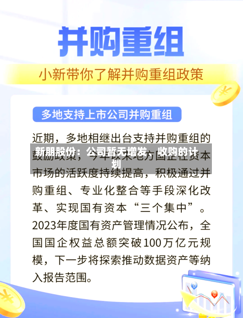 新朋股份：公司暂无增发、收购的计划-第3张图片